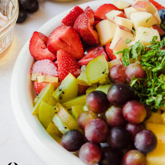 Rainbow Fruit Salad with Yogurt Honey Sauce | 5/24