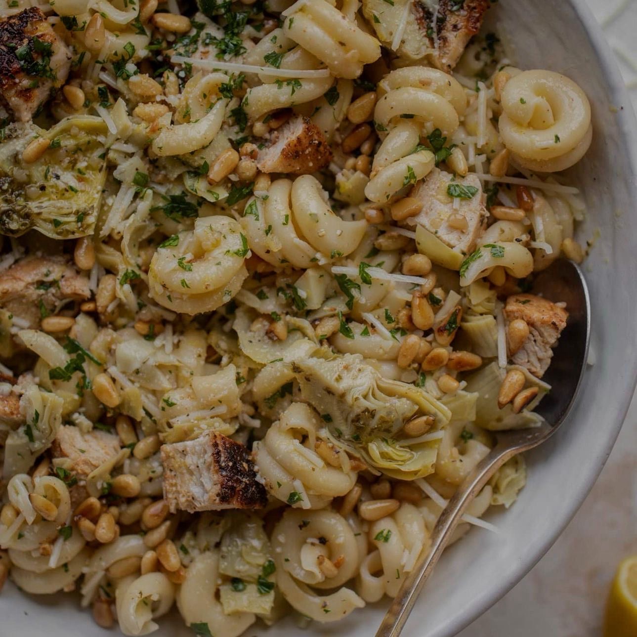 Lemon Chicken Artichoke Pasta Salad (Delivered: September 21)