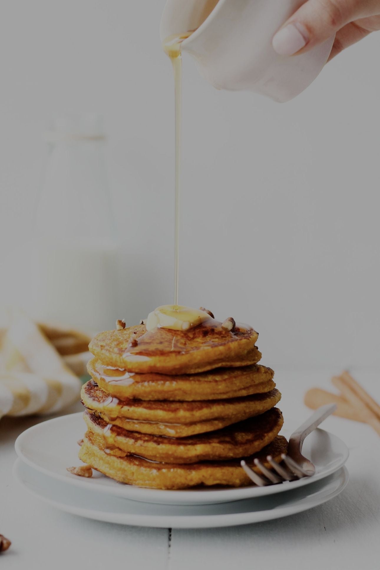 Oatmeal Pumpkin Pancakes 
(Delivered: September 7)