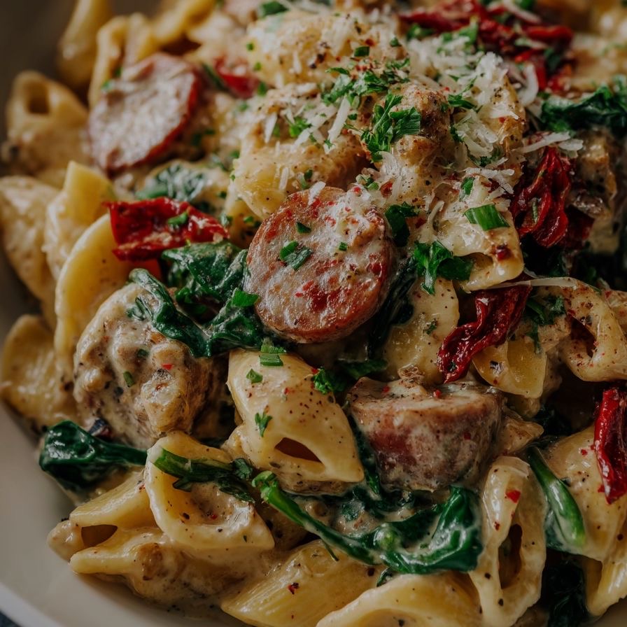 Creamy Tuscan Chicken Sausage Pasta (Delivered: December 21)