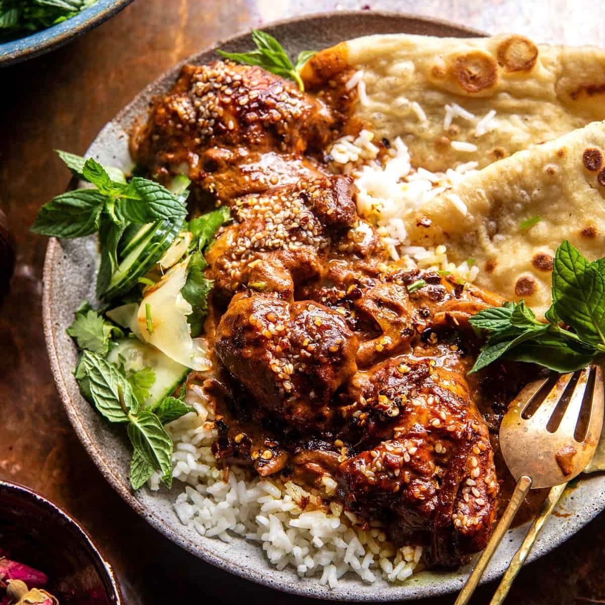 Baked Coconut Chicken Tikka Masala with Naan and Rice (Delivered: December 14)