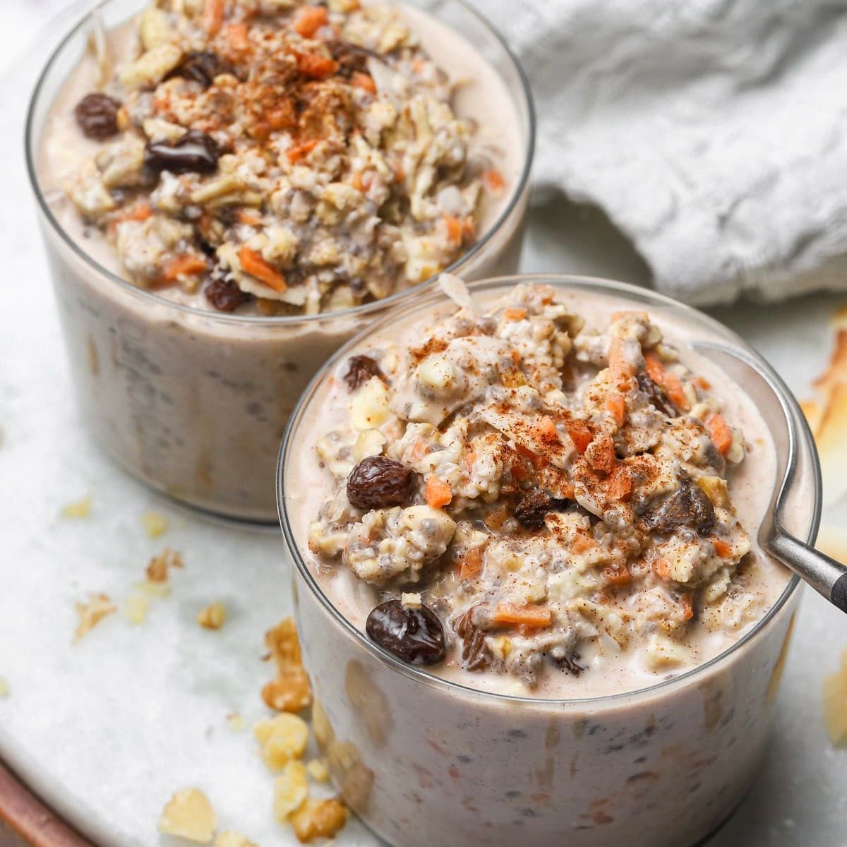 Creamy Carrot Cake Overnight Oats (Delivered: October 26)