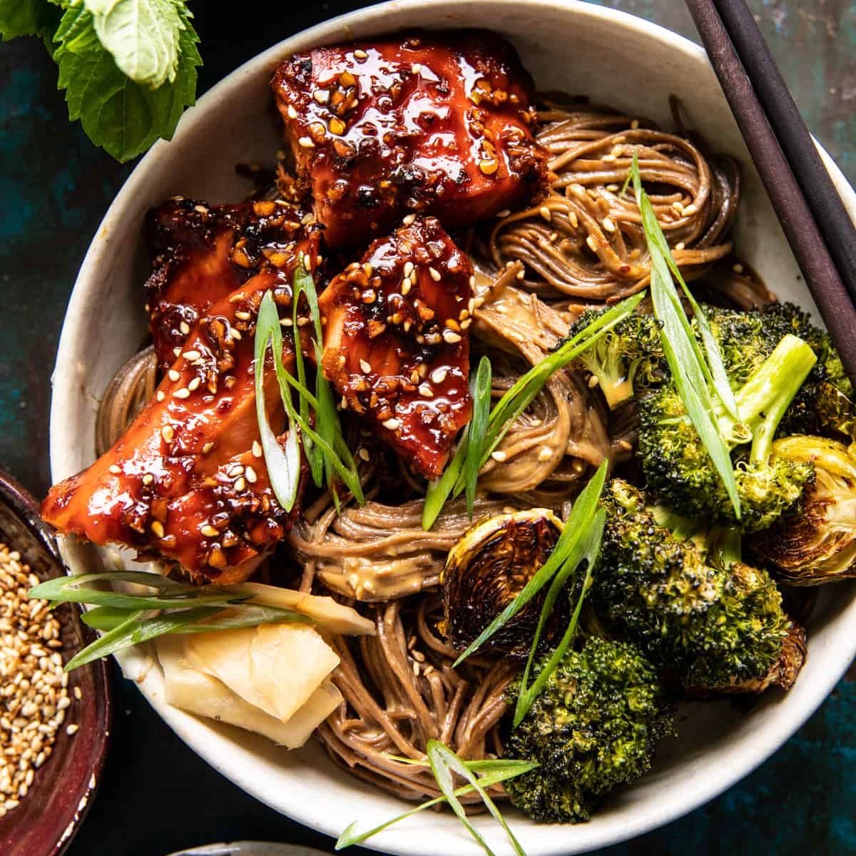 Honey Garlic Salmon Soba Noodle Bowl (Delivered: December 14)