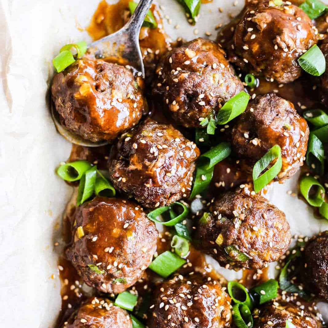 Mongolian Beef Meatballs with Stir Fry Vegetables