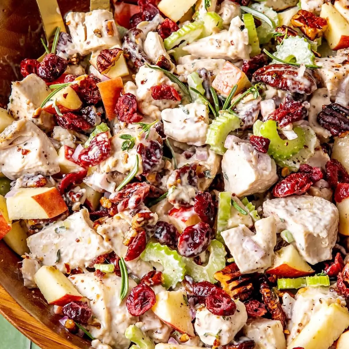 Harvest Chicken Salad with Cranberries and Pecans