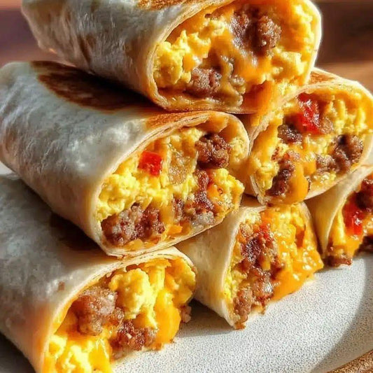 High Protein Breakfast Burrito with Salsa